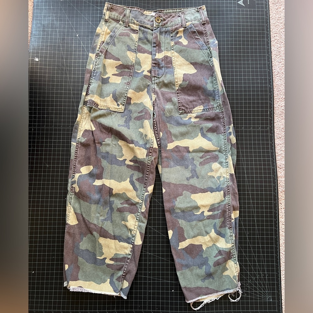 Topshop cropped army pants